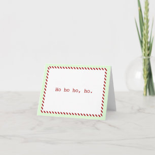 Moderne "Ho ho ho, ho" carte de vacances