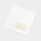 Moderne hoek Vrolijk kerstfeest Folie Servetten (Links)