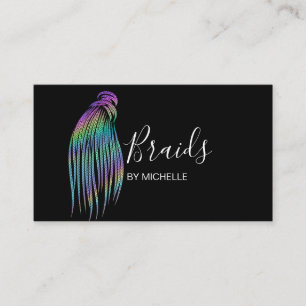 Moderne Holografische Haarbrein, breiden, vlechten Visitekaartje