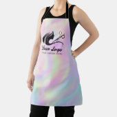 Moderne Holografische Kapsalon Logo Schort (Insitu)