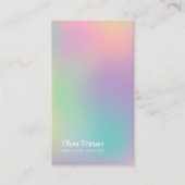Moderne holografische make-up artiest visitekaartje (Voorkant)
