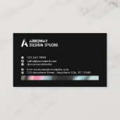 Moderne Holographic Professional Designer Visitekaartje (Achterkant)