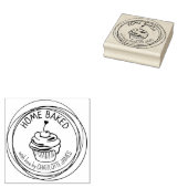 Moderne Home Baked Cupcakes Rubberstempel (Gestempeld)