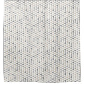 Moderne Home Pattern Grey Beige Neutrals Douchegordijn (Voorkant)