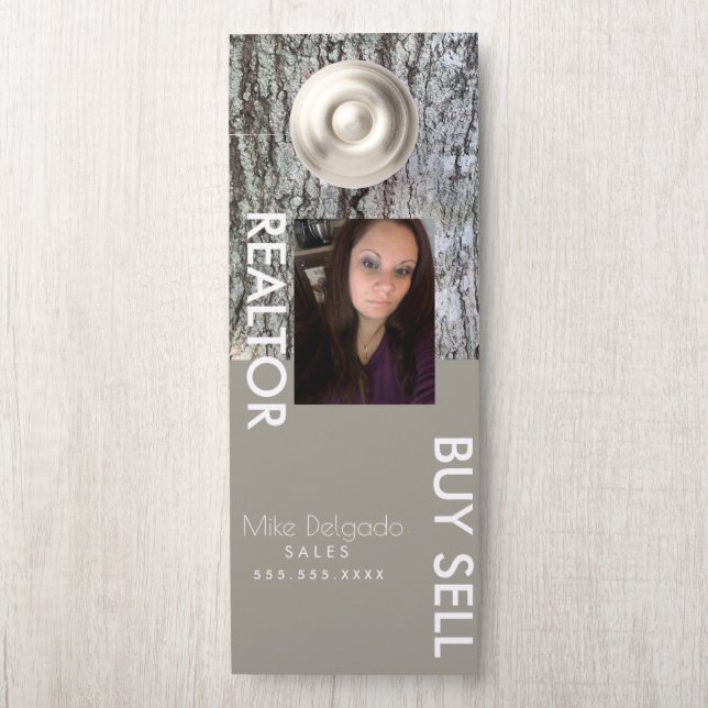 Moderne Home Sales Broker van Property Manager (Op knop)