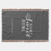 Moderne Home Sweet Home Couples Housewarming Custo Deken (Voorkant)