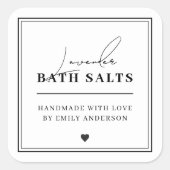 Moderne homemade Bath Salt Product Labels (Voorkant)