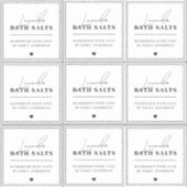 Moderne homemade bath Salt Waterproof Product Labe Sticker (Voorkant)