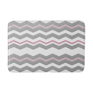 Moderne horizontale Chevron met elke kleur Badmat