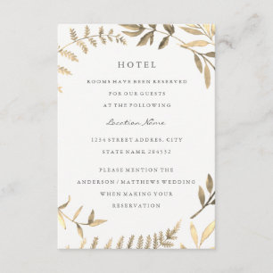 Moderne Hotelaccommodatie met Gouden Blad voor uw Informatiekaartje