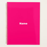 Moderne hotroze fuchsia aangepaste naam text monog