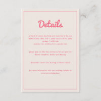 Moderne hotroze Fuchsia Retro Vibes Weddenschap