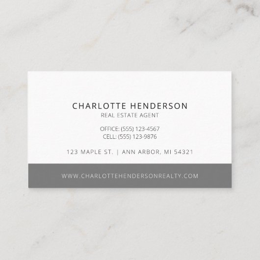 Moderne House Professional Visitekaartje (Achterkant)