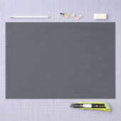 Moderne Houtskool Grijs Plain Solid Kleur Tissuepapier (Craft)