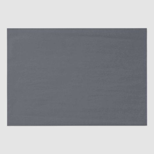 Moderne Houtskool Grijs Plain Solid Kleur Tissuepapier (Voorkant)
