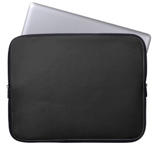 Moderne houtskool zwart  15 inch laptop sleeve