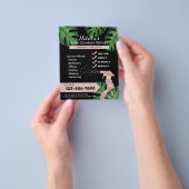 Moderne Huis Schoonmaak Dienst Botanisch Flyer (Hand)