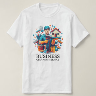 Moderne Huis Schoonmaak Dienst Huishouding T-shirt