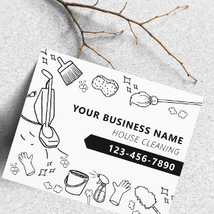 Moderne Huis Schoonmaak Huishoudelijke Janitorial Flyer