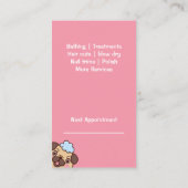 Moderne huisdier Grooming Pink Custom Visitekaartje (Achterkant)