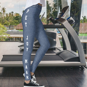 Moderne huisdierliefhebber kat hond moeder nep den leggings