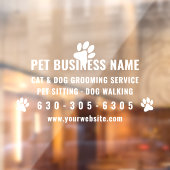 Moderne huisdierverzorging Auto Ramen sticker (Vel 2)