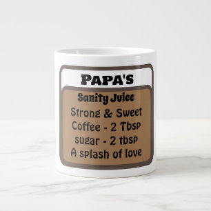 Moderne Humor Minimalistische Naam Koffieliefhebbe Extra Grote Beker