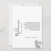 Moderne huwelijksontvangsten & route weekend kaart (Voorkant)