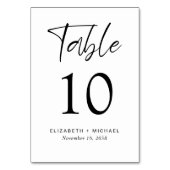 Moderne huwelijksreceptie kaart (Voorkant)