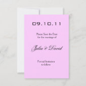 Moderne Hydrangea Save the Date Aankondiging (Achterkant)
