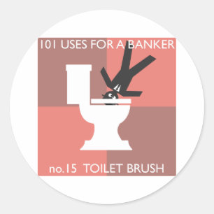 Moderne hygiëne uitgelegd ronde sticker