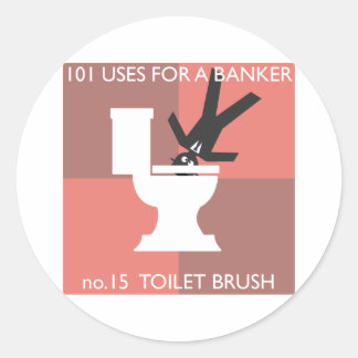 Moderne hygiëne uitgelegd ronde sticker