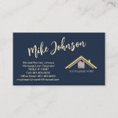 Moderne Hypotheek Professionele Logo QR Code Visitekaartje (Voorkant)