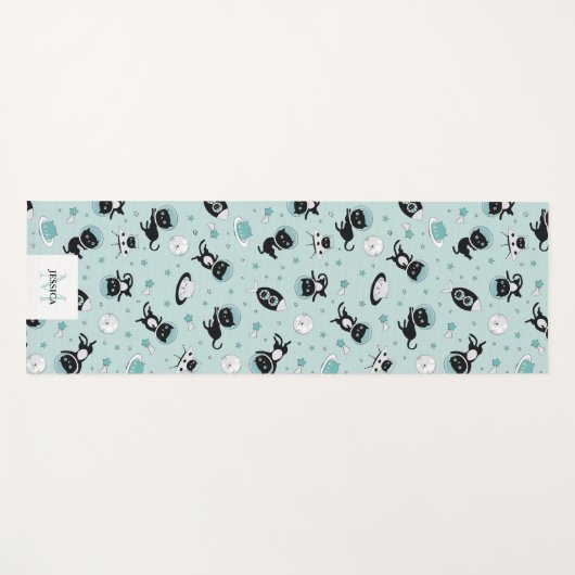 Moderne I heb meer ruimte-zwart katapatroon nodig Yogamat (Voorkant (horizontaal))