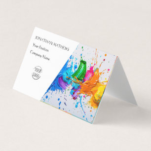Moderne I olieverf Abstract Visitekaartjes