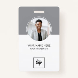Moderne ID Aangepaste Logo-werknemer Foto geperson Badge