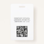 Moderne ID-Kaart | Aangepaste Bedrijf Logo Medewer Badge (Achterkant)