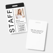 Moderne identiteitskaart voor het Personeel van he Badge (Front & Back)