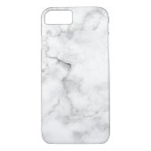 moderne ijskoude witte en zwarte marmer Case-Mate iPhone case (Achterkant)