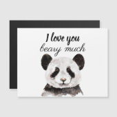 Moderne ik hou van je bent veel zwart en wit Panda (Voorkant / Achterkant)