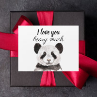Moderne ik hou van je bent veel zwart en wit Panda
