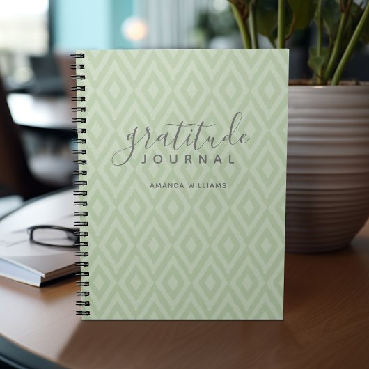 Moderne Ikat Motif Gratitude Journal CHOISIR COULE