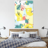 Moderne illustratie Abstract patroon Canvas Afdruk (Insitu (Slaapkamer))