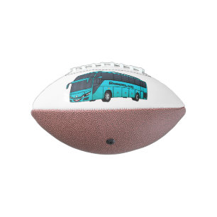 Moderne illustratie cartoon passagiersbus american football