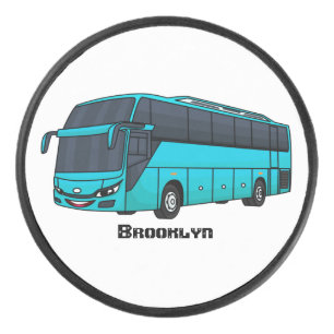 Moderne illustratie cartoon passagiersbus hockey puck