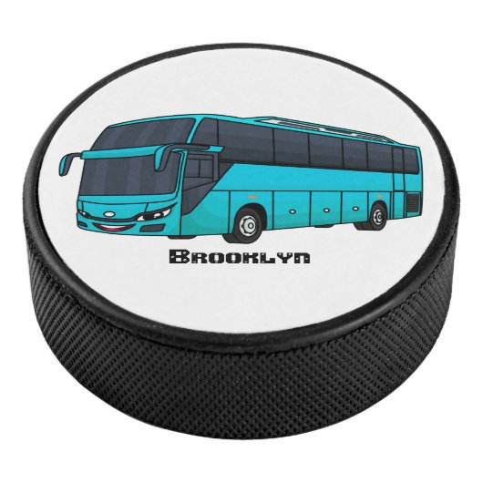Moderne illustratie cartoon passagiersbus hockey puck (3/4)