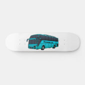 Moderne illustratie cartoon passagiersbus skateboard (Horizontaal)