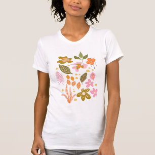  Moderne illustratie in roze T-shirt