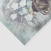 Moderne illustratie vrouw tissuepapier (Detail)