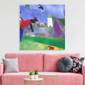 Moderne impressionist na het duel canvas afdruk (Insitu (Woonkamer))